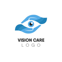 Branding identity corporate eye care vector logo design.