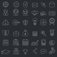 Business icon set
