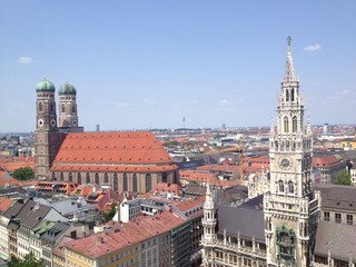 Fototapeta na wymiar View of Munich city