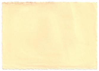 Original Antique PAPER Texture isolated on White Background,  particular edges, with space for your design or text.