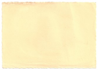 Fototapeta premium Original Antique PAPER Texture isolated on White Background, particular edges, with space for your design or text.