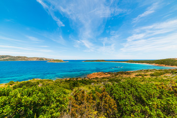 Obraz premium Blue sky over Capo Coda Cavallo
