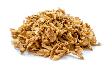 Röstzwiebeln isoliert