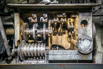 close up detail of  mille machine