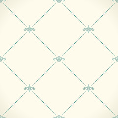 Vector seamless pattern. Modern stylish texture design in Victorian style. Ornamental baroque background. Ornate floral decor for wallpaper