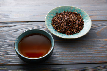 kukicha tea served in bowl