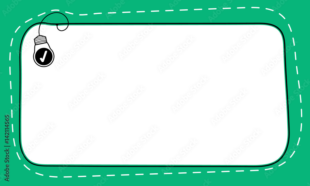 Poster hand written text box for fill your text and check box