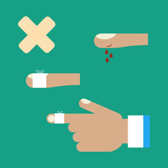 First aid for a cut
