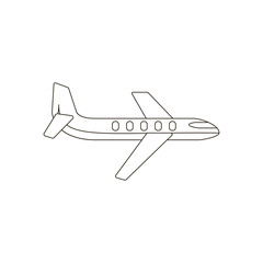 Plane illustration silhouette