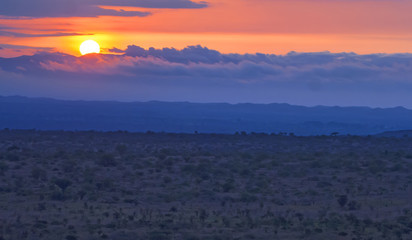 sunset in Kenya