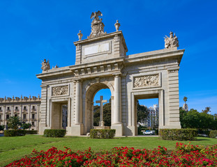 Obraz premium Valencia Puerta porta de la Mar door square