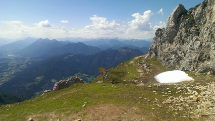 Beautiful view on Austrian Alps
