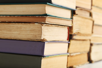 Old antique books background