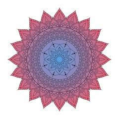 Flower Mandalas. Vintage decorative elements. Oriental pattern, vector illustration. Islam, Arabic, Indian, turkish, pakistan, chinese, ottoman motifs