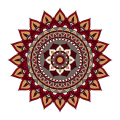 Flower Mandalas. Vintage decorative elements. Oriental pattern, vector illustration. Islam, Arabic, Indian, turkish, pakistan, chinese, ottoman motifs