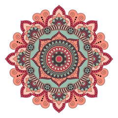 Flower Mandalas. Vintage decorative elements. Oriental pattern, vector illustration. Islam, Arabic, Indian, turkish, pakistan, chinese, ottoman motifs