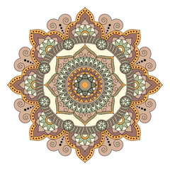 Flower Mandalas. Vintage decorative elements. Oriental pattern, vector illustration. Islam, Arabic, Indian, turkish, pakistan, chinese, ottoman motifs