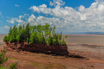 View at Burncoat Head Park on the Bay of Fundy in Nova Scotia. Where the highest tides in the world...
