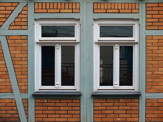 Fenster und Fachwerk