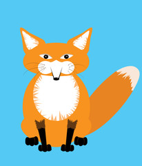 Obraz premium Illustration of cute Fox