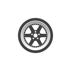 Vector car wheel icon