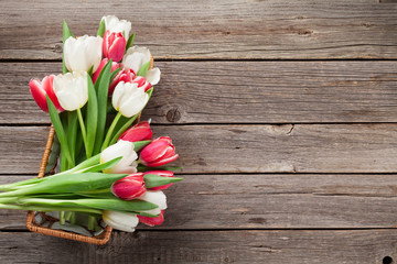 Colorful tulips bouquet