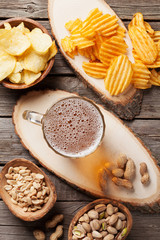 Beer and snacks