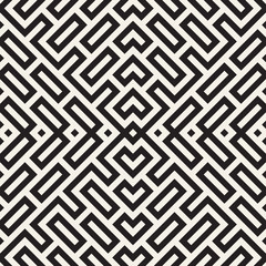 Maze Tangled Lines Contemporary Graphic. Abstract Geometric Background Design. Vector Seamless Pattern.