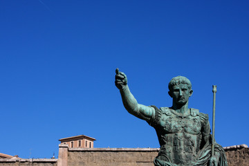 Statue of Augustus in Rome, Italy