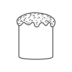 black and white cake