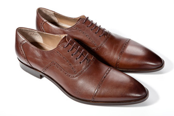 men's shoes on a white background
