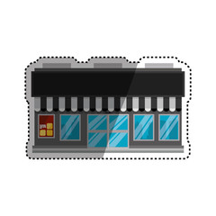 Store shop building icon vector illustration graphic design