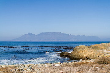 View of Table Mountain from Robben Island