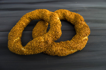 Turkish bagel, sesame bagel, crispy bagel, turkey bagels, bagels in various concepts, tea and pretzels pictures
