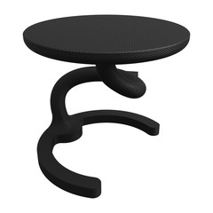 3D rendering of a vintage table made of comedite materials