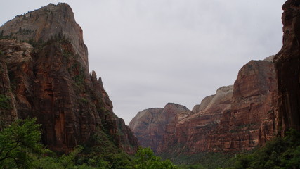 Canyons in Zion National Park