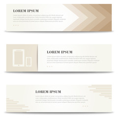 Banners and brochure for print. flyers business concept