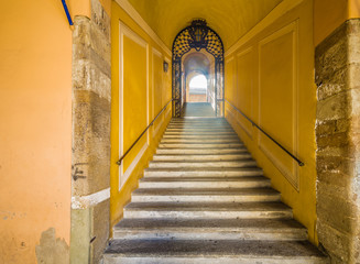Ancient marble staircase