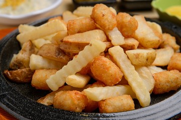 mix French fries