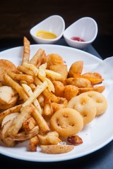mix French fries