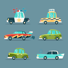 Fototapeta premium Cartoon Cars.