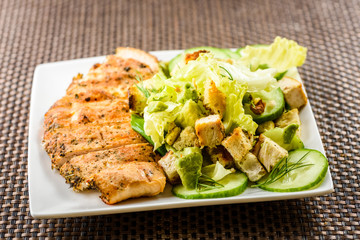 Chicken breast salad,