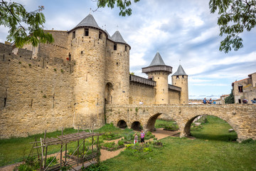 Fototapeta na wymiar Château de Carcassonne, Aude