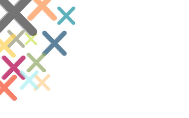 Obraz premium Hintergrund aus bunten Kreuzen