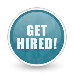 Get hiviolet pink brillant crystal design round blue web icon.