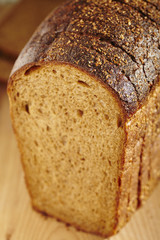 A loaf of Russian rye bread