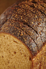 A loaf of Russian rye bread