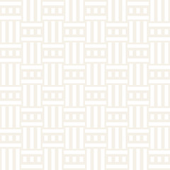 Abstract Geometric Pattern With Stripes Lattice. Subtle Seamless Vector Background