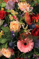 Colorful wedding flowers