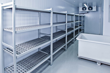Refrigerated warehouse. Room for creating ice and food storage.